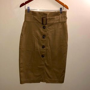 H&M tan pencil skirt.